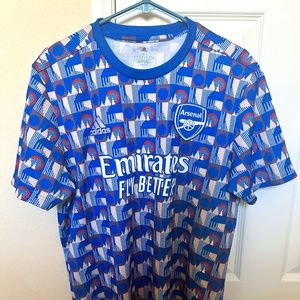 Adidas ARSENAL FC London Underground Design Warm Up Jersey 2021/2022 Size L